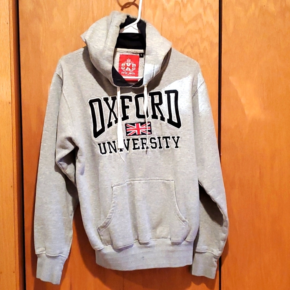 CXD Oxford University, Size Small, Gray Hoodie